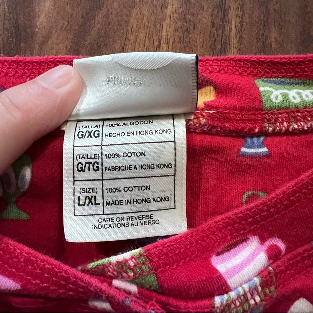 Vintage Disney Store Winnie the Pooh Red Pajama Set size large/XL - Picture 6 of 12